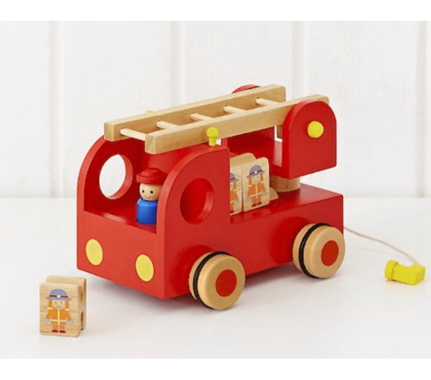 fire- truck- wooden -toy