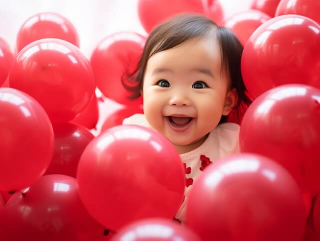baby -playing -with -balloons